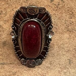 Vintage Red Stone Women's Ring